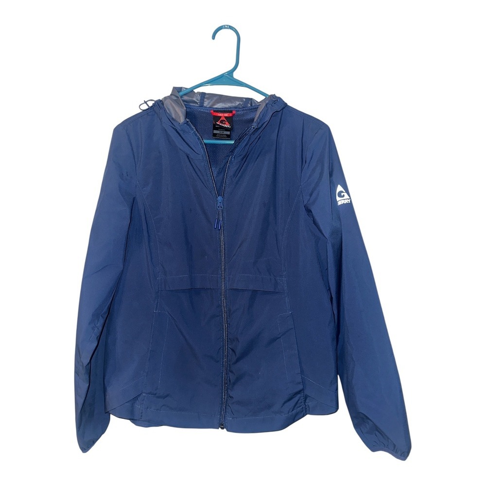 Gerry Slate Blue Lightweight Rain Jacket, Women's Medium